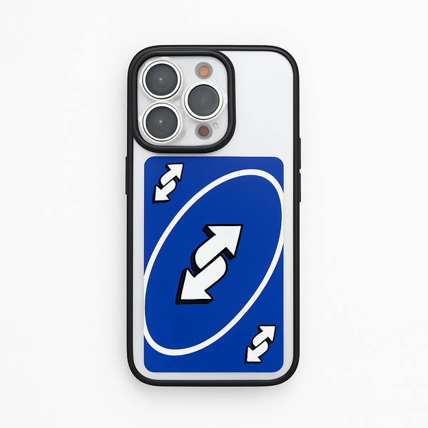 UNO Reverse Transparent Sleek Case